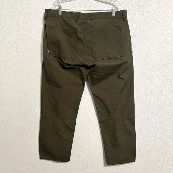 Fjallraven Pants Men 37 Green Greenland Jeans G-1000 Canvas Trouser Hiking 37x28